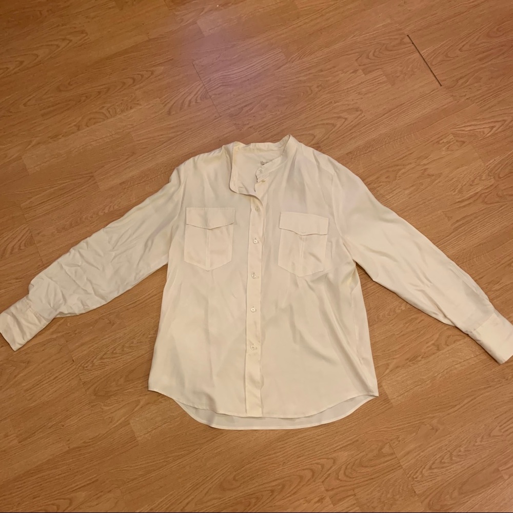 J. Crew Silk Button Down